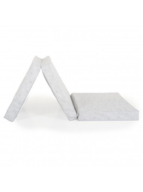 MIRAGE összecsukható 6cm szivacsmatrac textil huzat 120x60cm SZÜRKE