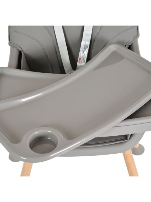 DONUT fa etetőszék 2in1 SZÜRKE