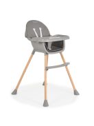 DONUT fa etetőszék 2in1 SZÜRKE