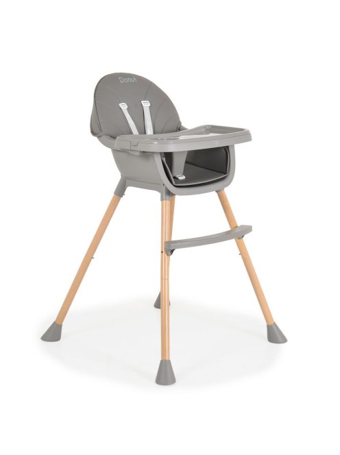 DONUT fa etetőszék 2in1 SZÜRKE