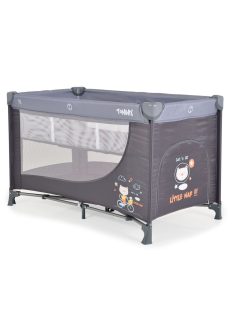   TOMMY  Összecsukható utazóágy 2 szintes, kibújós SZÜRKE