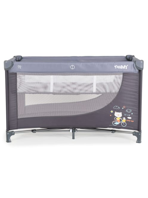 TOMMY  Összecsukható utazóágy 2 szintes, kibújós SZÜRKE