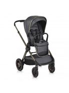 iCLICK Babakocsi 2in1 szett 22kg, aluminium váz, fordítható ülés, autom. csukható SZÜRKE