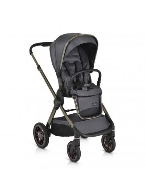 iCLICK Babakocsi 2in1 szett 22kg, aluminium váz, fordítható ülés, autom. csukható SZÜRKE