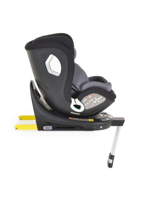 I-SMART gyerekülés 40-150cm, I-SIZE támasztóláb, oldalvédelem, ISOFIX, okosgomb SZÜRKE