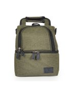 AURORA Uzsonnás táska thermo, 2 rekeszes ZÖLD