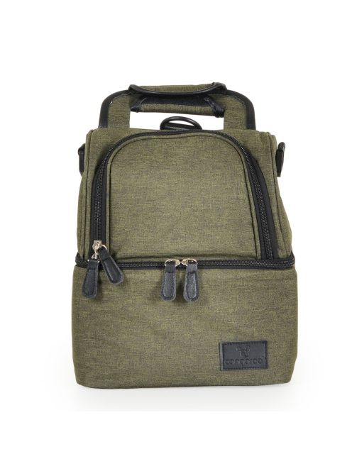 AURORA Uzsonnás táska thermo, 2 rekeszes ZÖLD