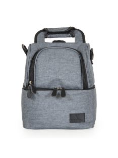 AURORA Uzsonnás táska thermo, 2 rekeszes SZÜRKE