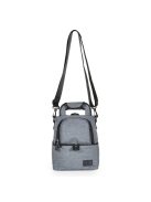 AURORA Uzsonnás táska thermo, 2 rekeszes SZÜRKE