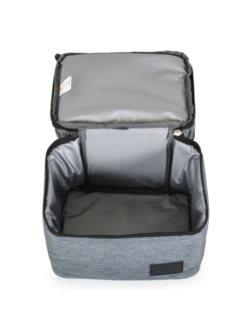 AURORA Uzsonnás táska thermo, 2 rekeszes SZÜRKE