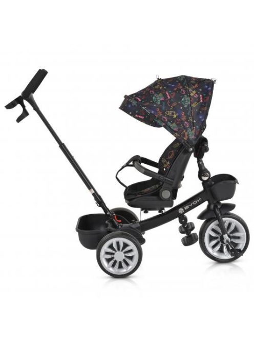 SPACE tricikli szülőkaros, 360 fokban forgatható NARANCS