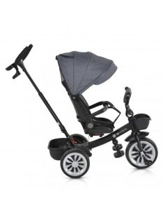 SPACE tricikli szülőkaros, 360 fokban forgatható SZÜRKE