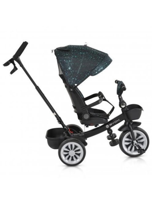 SPACE tricikli szülőkaros, 360 fokban forgatható KÉK