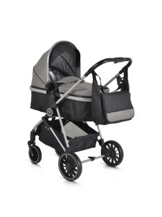    Kali babakocsi 2in1 lapra csukható, megfordítható+táska szürke