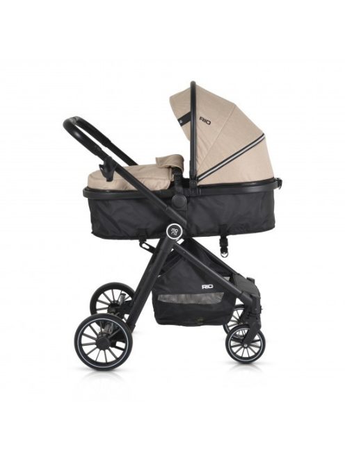 RIO babakocsi 2in1 lapra csukható 22kgig BÉZS/KHAKI