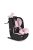 ISAFE gyerekülés ISIZE és ISOFIX ülésemelővé alakítható 76-150cm PINK