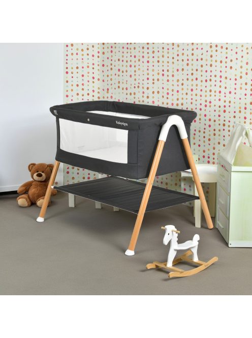 KALINIHTA Újszülött babaágy PRÉMIUM 11kg, 1szint FEKETE