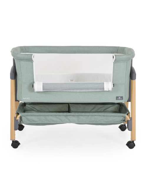 ADORO babaöböl szúnyoghálóval, 7 poz. dönthető, kerekes,+tároló ZÖLD