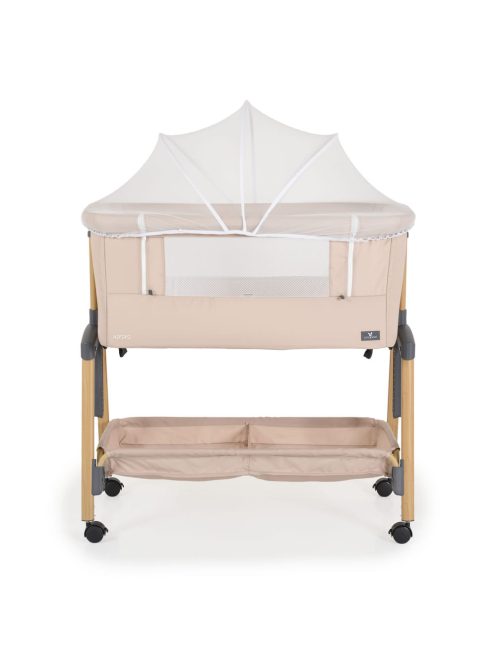 ADORO babaöböl szúnyoghálóval, 7 poz. dönthető, kerekes,+tároló BÉZS/KH