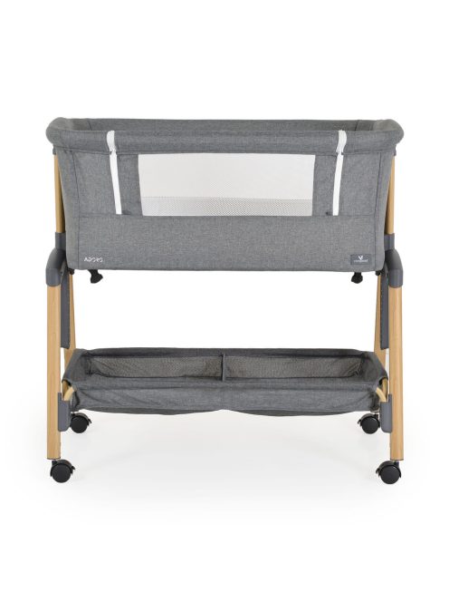 ADORO babaöböl szúnyoghálóval, 7 poz. dönthető, kerekes,+tároló SZÜRKE