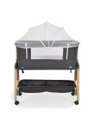 ADORO babaöböl szúnyoghálóval, 7 poz. dönthető, kerekes,+tároló FEKETE