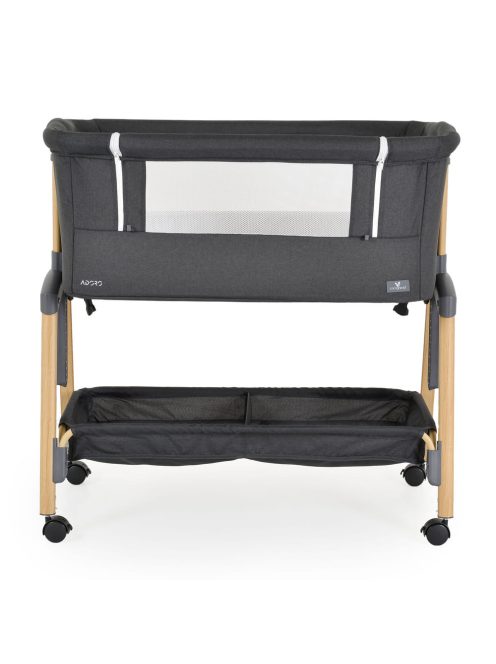 ADORO babaöböl szúnyoghálóval, 7 poz. dönthető, kerekes,+tároló FEKETE