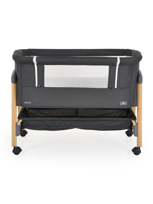 ADORO babaöböl szúnyoghálóval, 7 poz. dönthető, kerekes,+tároló FEKETE