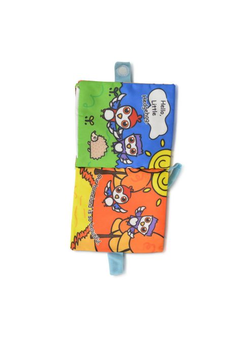 BÉBIJÁTÉK kiskönyv montessori fakopáncs NARANCS