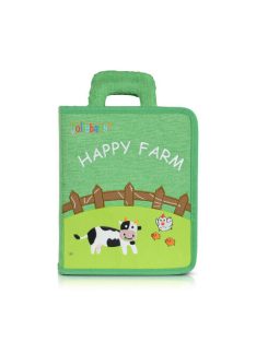 MONTESSORI foglalkoztató könyv textilből Happy Farm