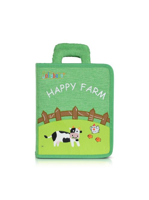 MONTESSORI foglalkoztató könyv textilből Happy Farm