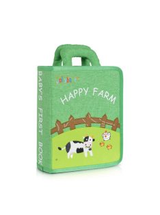 MONTESSORI foglalkoztató könyv textilből Happy Farm