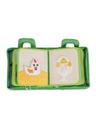 MONTESSORI foglalkoztató könyv textilből Happy Farm
