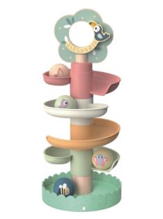 TOOKY fa golyópálya tükörrel PASZTEL szín