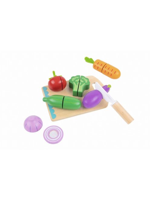 Tooky Toy fa vágódeszka ZÖLDSÉGEK