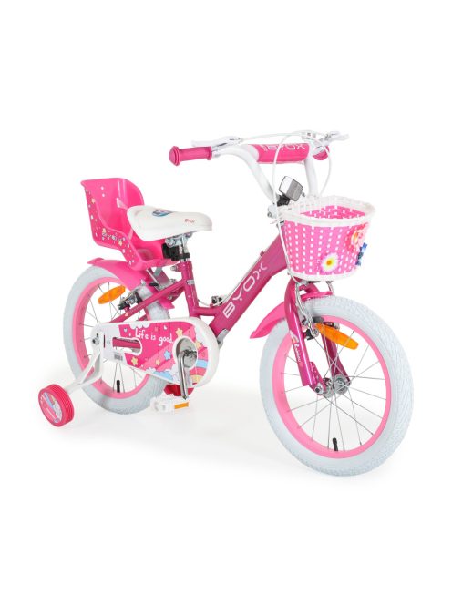 BYOX CUPCAKE gyerek lány kerékpár 16os méret PINK