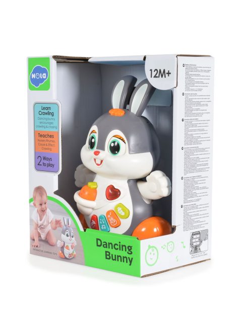 HOLA táncoló nyuszi activity játék gombokkal, műanyag
