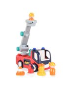 HOLA tűzoltó autó hangokkal, fényekkel PIROS