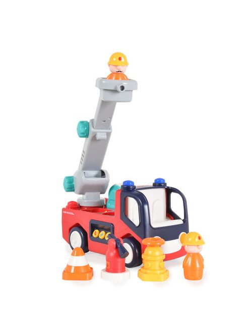 HOLA tűzoltó autó hangokkal, fényekkel PIROS