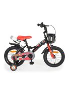 BYOX ROBO gyerek kerékpár 14es méret FEKETE/PIROS