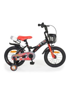 BYOX ROBO gyerek kerékpár 14es méret FEKETE/PIROS