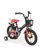 BYOX ROBO gyerek kerékpár 14es méret FEKETE/PIROS