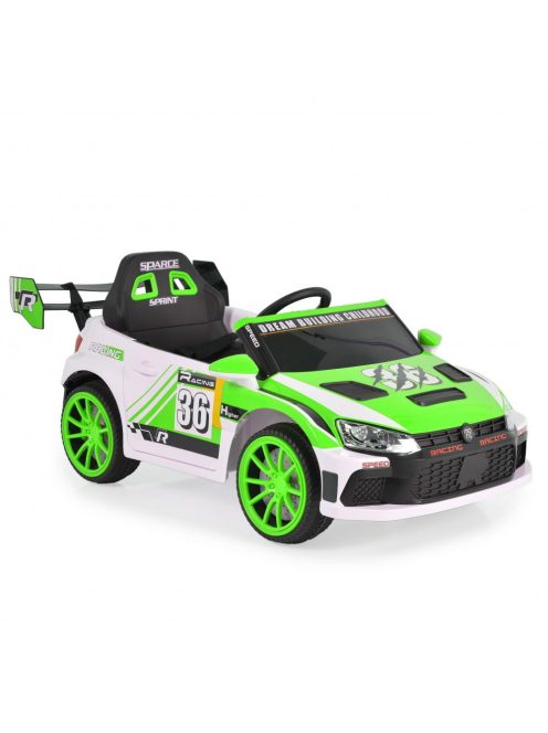 MONI Drift elektromos, akkumulátoros autó hátsó spoiler szárnnyal zöld