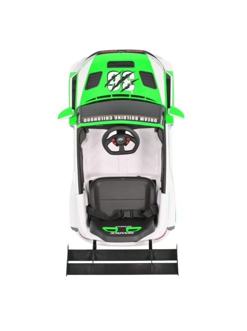 MONI Drift elektromos, akkumulátoros autó hátsó spoiler szárnnyal zöld