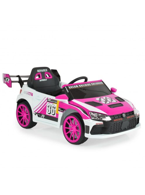 MONI Drift elektromos, akkumulátoros autó hátsó spoiler szárnnyal pink