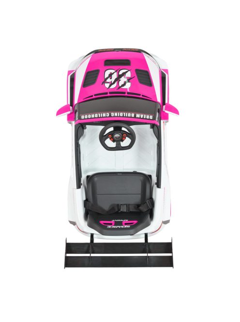 MONI Drift elektromos, akkumulátoros autó hátsó spoiler szárnnyal pink