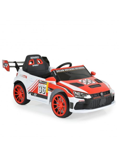 MONI Drift elektromos, akkumulátoros autó hátsó spoiler szárnnyal piros