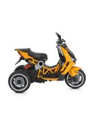 MONI Napoli elektromos, akkumulátoros kismotor 3 kerekű SÁRGA