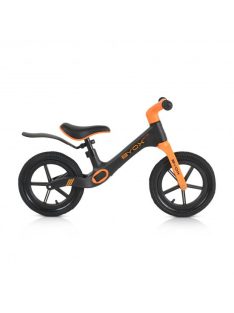   NEXT STEP 12es futóbicikli, sárvédővel, fújható gumi, lábtartó, 50kgig FEKETE/NARANCS