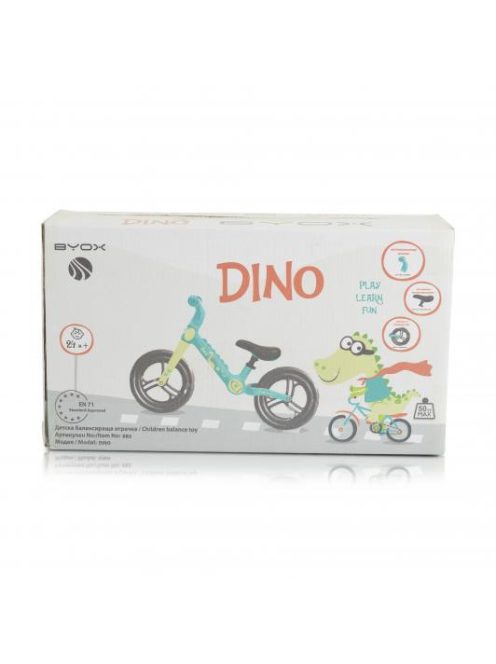 DINO futóbicikli ZÖLD