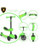 Lamborghini 2IN1 ráülős roller ZÖLD